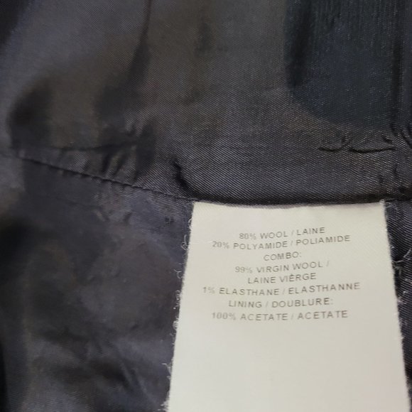 Judith & Charles Wool Suit Jacket/ with knit sleeves and back - Picture 5 of 8